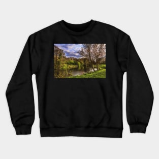 The River Kennet At Burghfield Crewneck Sweatshirt